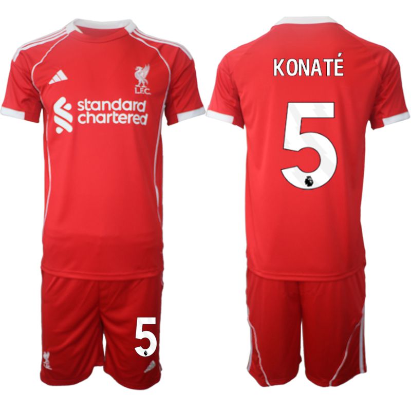 Men 2025-2026 Season Club Liverpool home red 5 Soccer Jersey